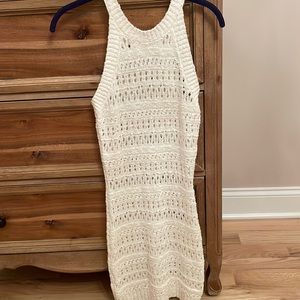 Spiritual gangster crochet body con dress